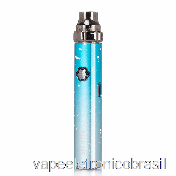 Vape Eletrônico Dazzleaf Squarii Top Twist 510 Bateria Céu Azul Respingos